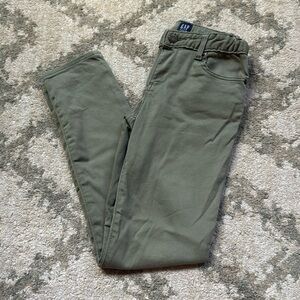 Girl’s Gap super skinny green jeans